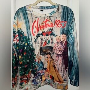 Vintage Vibes Christmas 1953 Sweatshirt Women's Size Medium